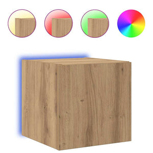 TV-Wandschrank Eiche mit LED