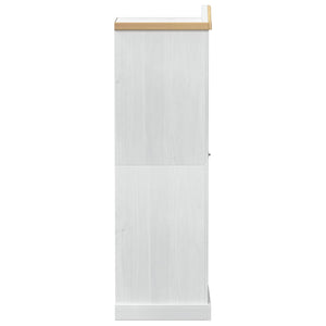 Weißer Kleiderschrank Kiefer Massivholz 55x52x170 cm
