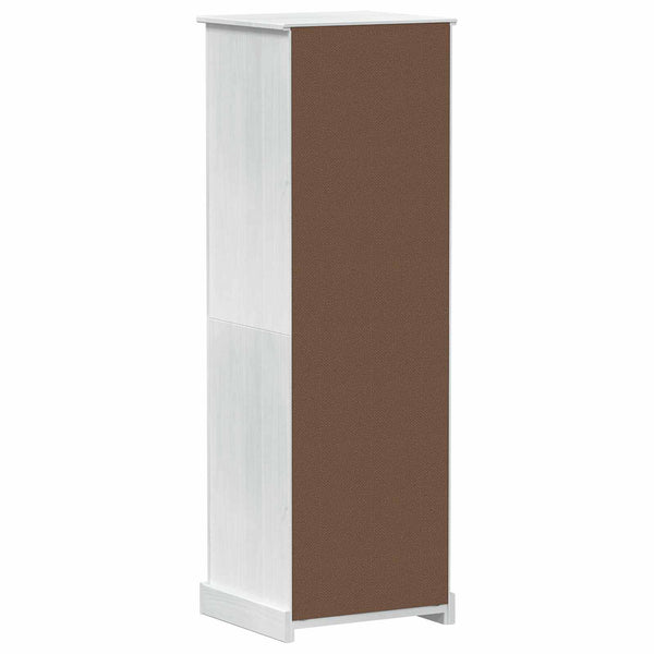 Weißer Kleiderschrank Kiefer Massivholz 55x50x170cm