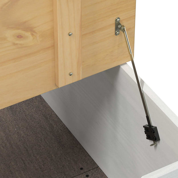 Weiße Aufbewahrungsbox Kiefernholz 78x78x45cm