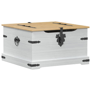 Weiße Aufbewahrungsbox Kiefernholz 78x78x45cm