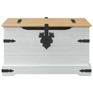 Weiße Aufbewahrungsbox Kiefernholz 78x78x45cm