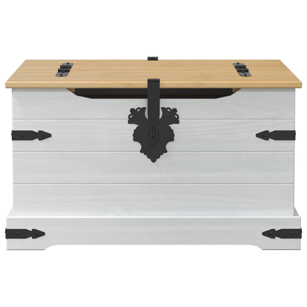 Weiße Aufbewahrungsbox Kiefernholz 78x78x45cm