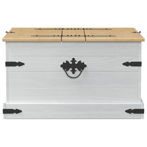 Weiße Aufbewahrungsbox Kiefernholz 78x78x45cm