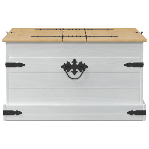 Weiße Aufbewahrungsbox Kiefernholz 78x78x45cm