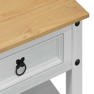 Weißer Couchtisch Kiefer Massivholz 100cm