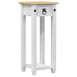 vidaXL Support de plantes blanc 30 x 30 x 73 cm Bois de pin massif