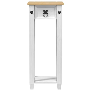 vidaXL Support de plantes blanc 30 x 30 x 73 cm Bois de pin massif