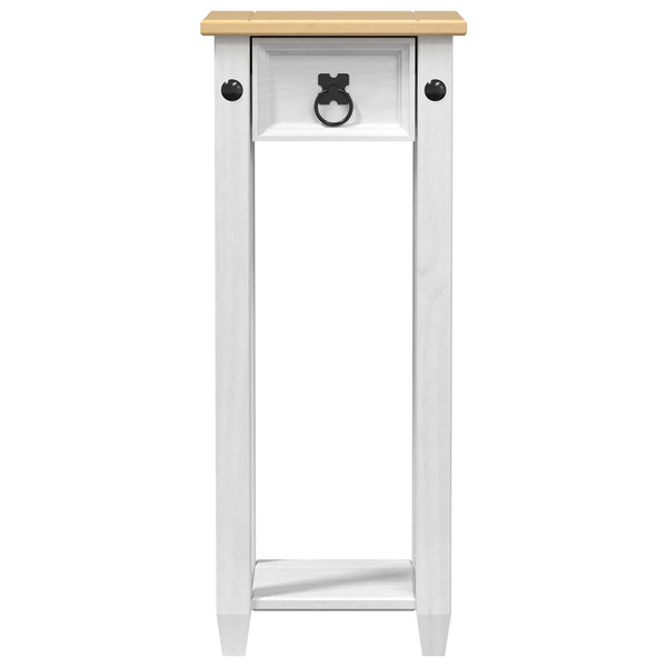vidaXL Support de plantes blanc 30 x 30 x 73 cm Bois de pin massif