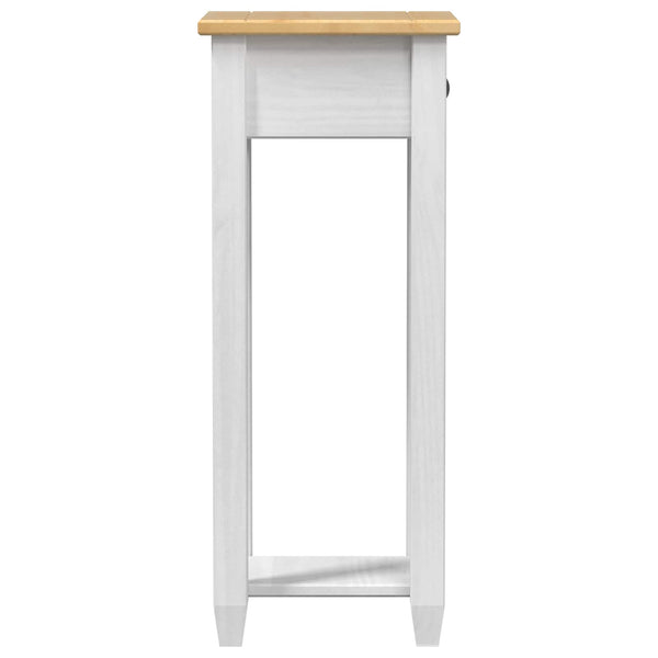 vidaXL Support de plantes blanc 30 x 30 x 73 cm Bois de pin massif