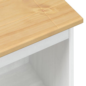 vidaXL Bibliothèque Blanche 46 x 29 x 100 cm Bois de pin massif