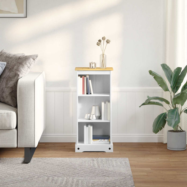 vidaXL Bibliothèque Blanche 46 x 29 x 100 cm Bois de pin massif