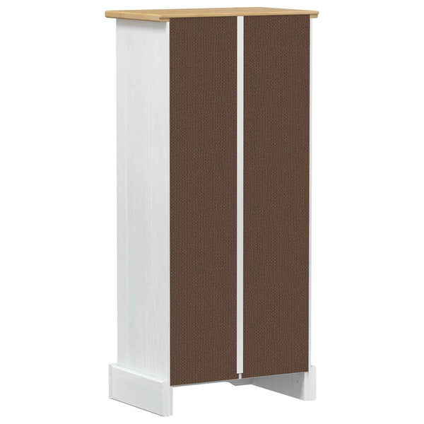 vidaXL Bibliothèque Blanche 46 x 29 x 100 cm Bois de pin massif