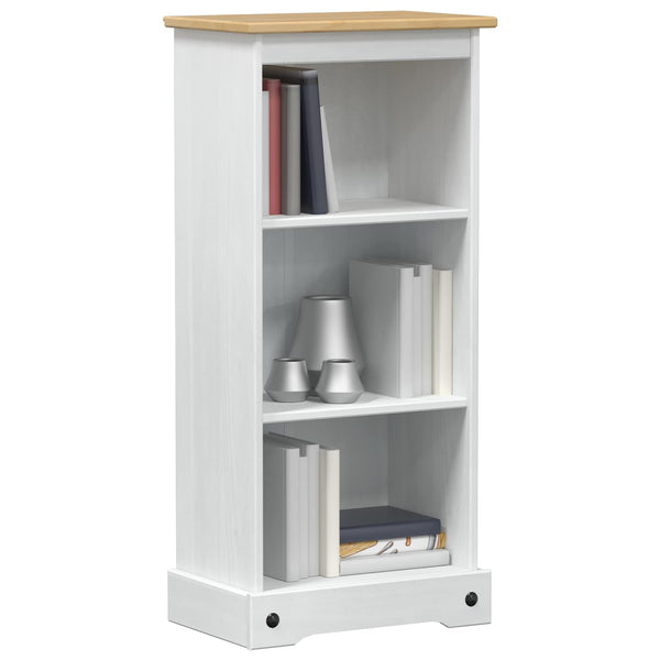 vidaXL Bibliothèque Blanche 46 x 29 x 100 cm Bois de pin massif