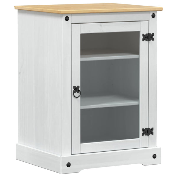 vidaXL Meuble Hi-Fi Blanc 60 x 50 x 82 cm Bois de pin massif