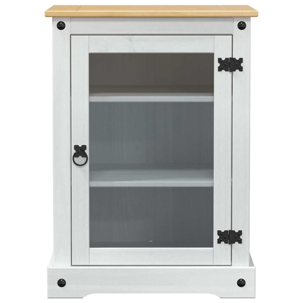 vidaXL Meuble Hi-Fi Blanc 60 x 50 x 82 cm Bois de pin massif