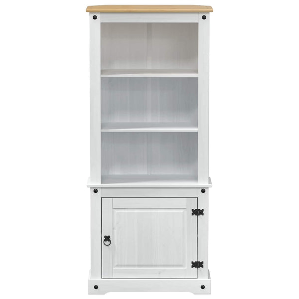 Highboard Weiß Kiefer Massivholz 74x38x170cm