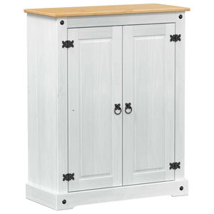 vidaXL Armoire à chaussures Blanc 86 x 38,5 x 108 cm Pin massif