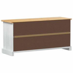 Meuble à chaussures Corona blanc 99 x 32 x 49 cm Bois de pin massif vidaXL