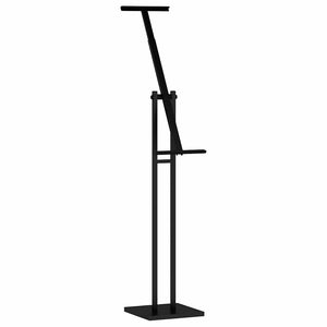 Schwarzer Messestand aus Stahl, 150 cm