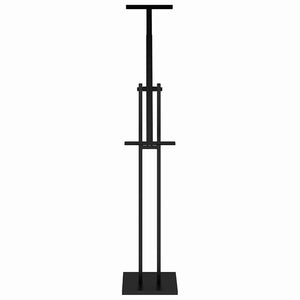 Schwarzer Messestand aus Stahl, 150 cm