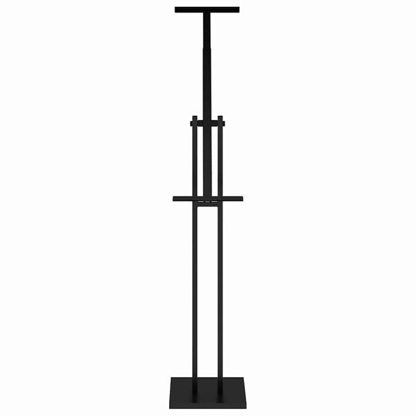 Schwarzer Messestand aus Stahl, 150 cm