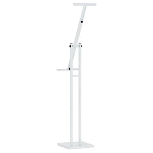 Weißer Messestand aus Stahl, 150 cm