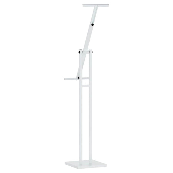 Weißer Messestand aus Stahl, 150 cm