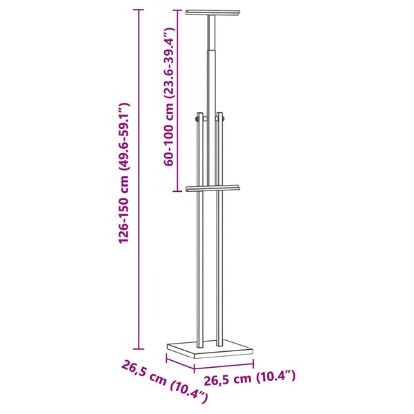 Weißer Messestand aus Stahl, 150 cm