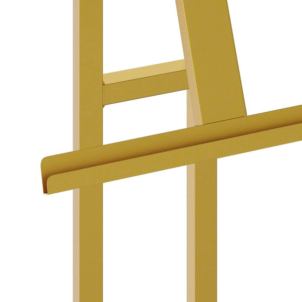 Goldener Messestand aus Stahl, 150cm
