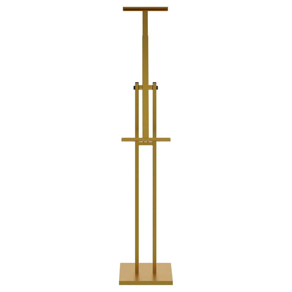 Goldener Messestand aus Stahl, 150cm