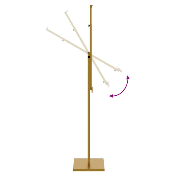 Goldener Messestand aus Stahl, 150cm
