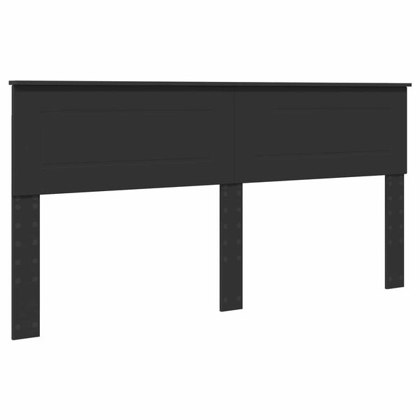 Bettrahmen Schwarz 200x200 cm mit Kopfteil