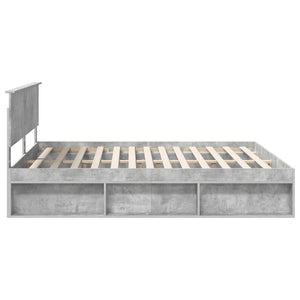 Bettrahmen mit Kopfteil Beton 180x200 cm