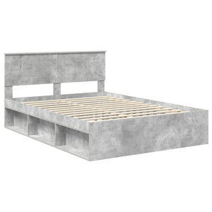 Bettrahmen mit Kopfteil 150x200 Beton Grau