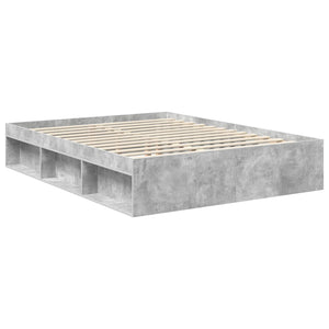 Bettrahmen mit Kopfteil 150x200 Beton Grau