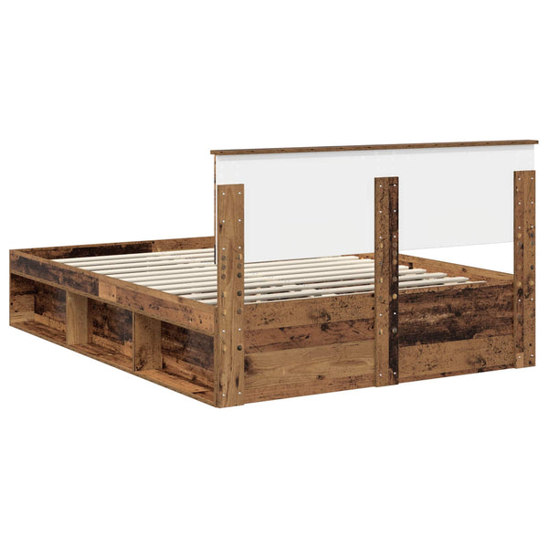 Bettrahmen Altholz 140x190 cm mit Kopfteil