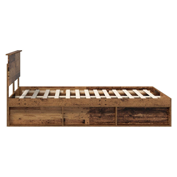 Bettrahmen Altholz 140x190 cm mit Kopfteil