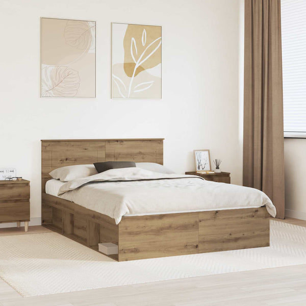 Bettrahmen Eiche 140x190 cm