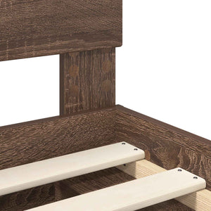 Bettrahmen Braun Eiche 75x190 cm
