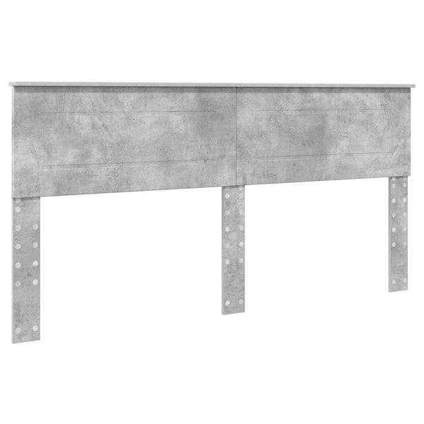 Bettrahmen mit Kopfteil 200x200 Beton Grau