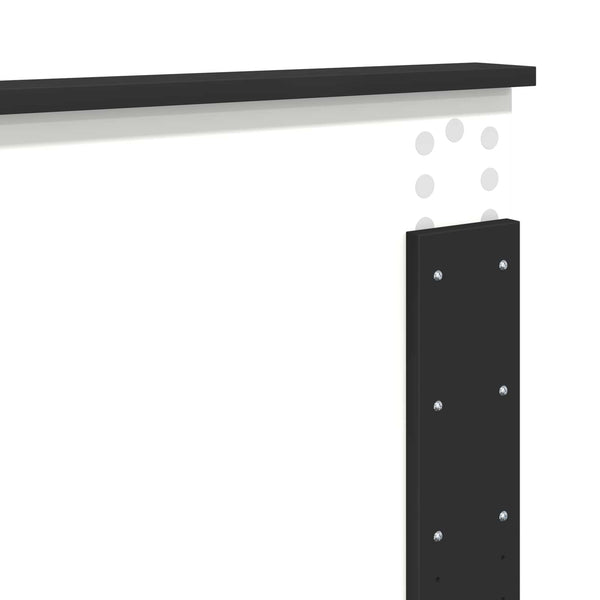 Bettrahmen Schwarz 140x190 cm mit Schubladen