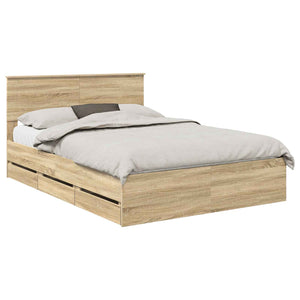Bettrahmen 140x200 cm Sonoma Eiche