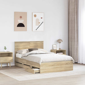 Bettrahmen Sonoma Eiche 120x190 cm