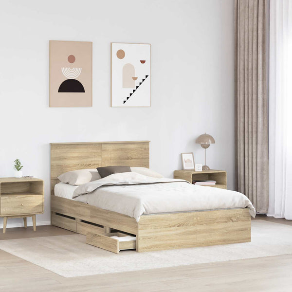 Bettrahmen Sonoma Eiche 120x190 cm