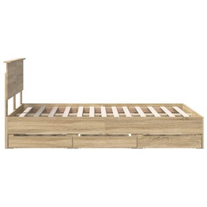 Bettrahmen Sonoma Eiche 120x190 cm