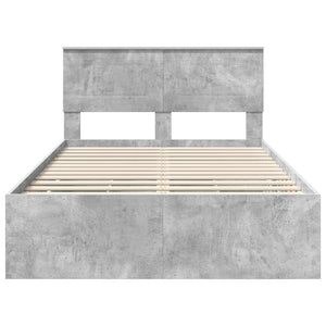 Bettrahmen 120x190 cm Beton Grau