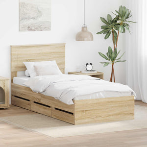 Bettrahmen Sonoma Eiche 90x200 cm