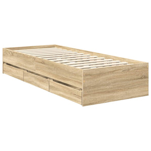 Bettrahmen Sonoma Eiche 75x190 cm