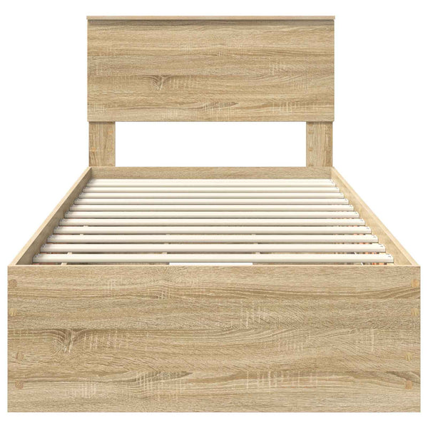 Bettrahmen Sonoma Eiche 75x190 cm